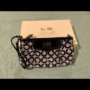 Coach Signature Madison Op Art Large Wristlet